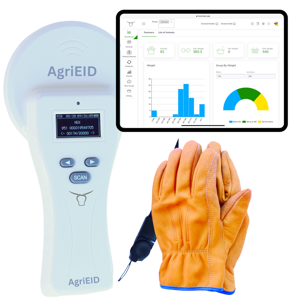 Eid Machine Scanner EID Tag Reader | Compact | Cattle Ear Tag Scanner – AgriEID USA
